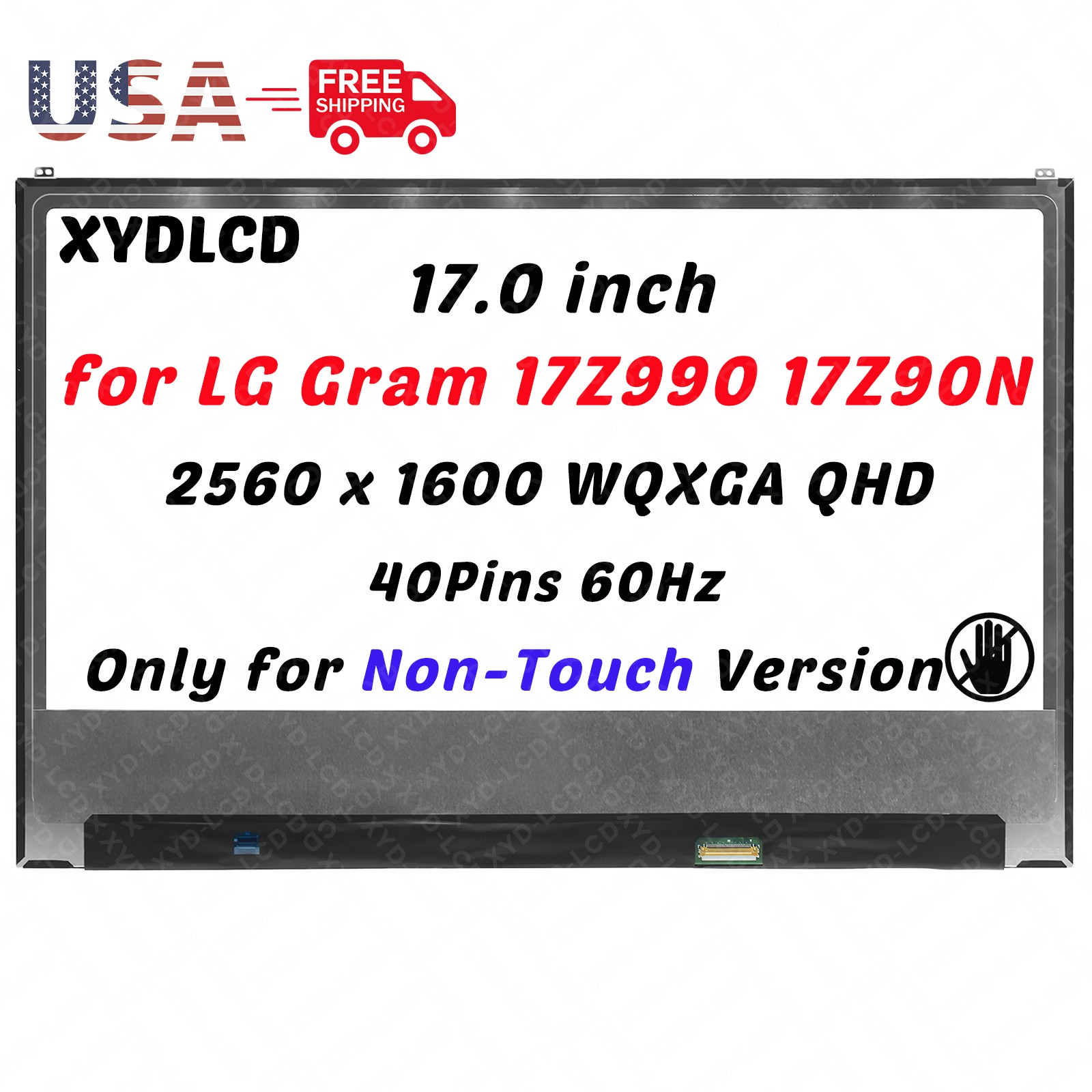 17.0in LP170WQ1-SPA1 LP170WQ1(SP)(A1) LCD Display Screen Replacement WQXGA QHD