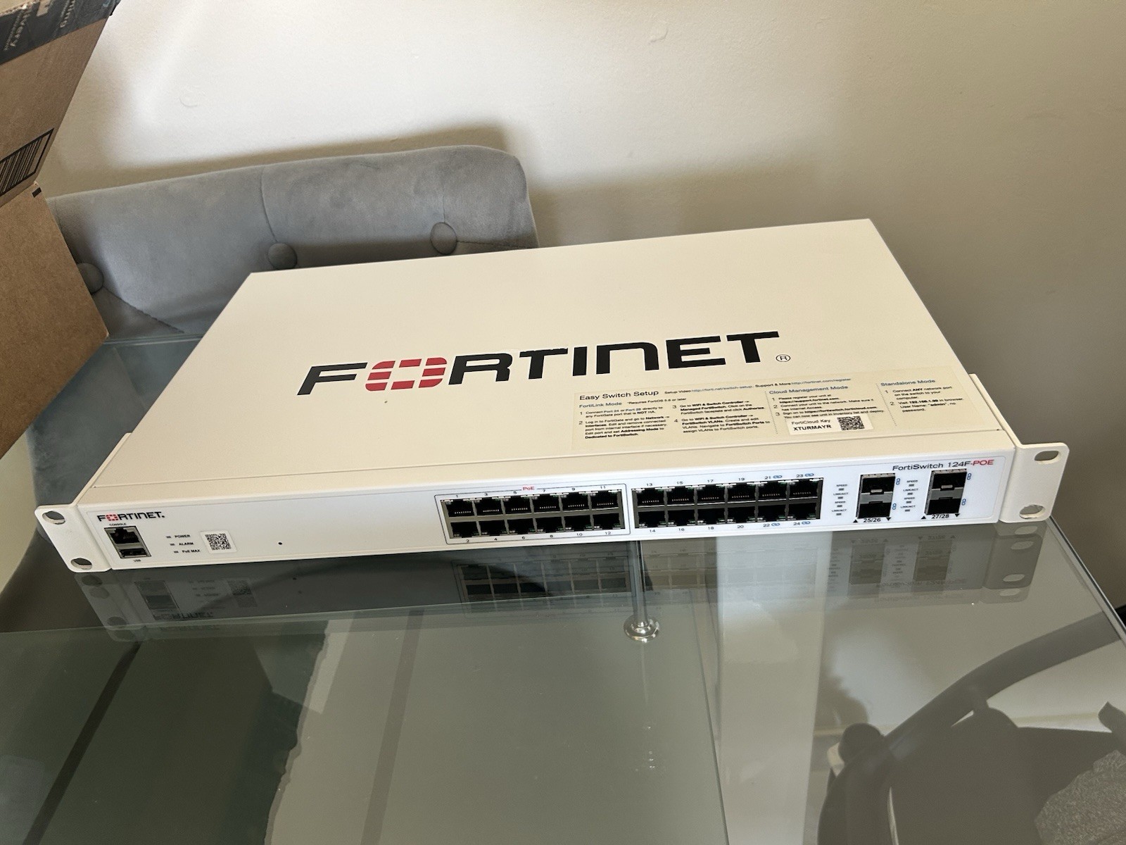 FORTINET FORTISWITCH-124F-POE ETHERNET SWITCH