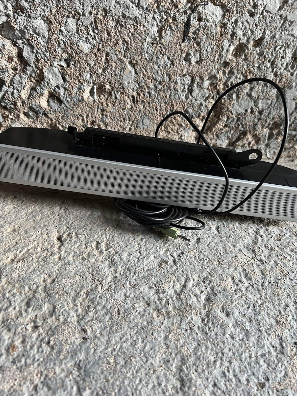 Dell AS501 2.0 Wired Soundbar Speaker, 3.5mm Jack, Silver/Black