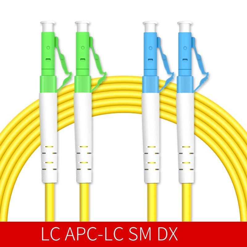50M SM Duplex LC/APC-LC/UPC Fiber Optic Patch Cord 9/125 Single Mode FTTH Cable