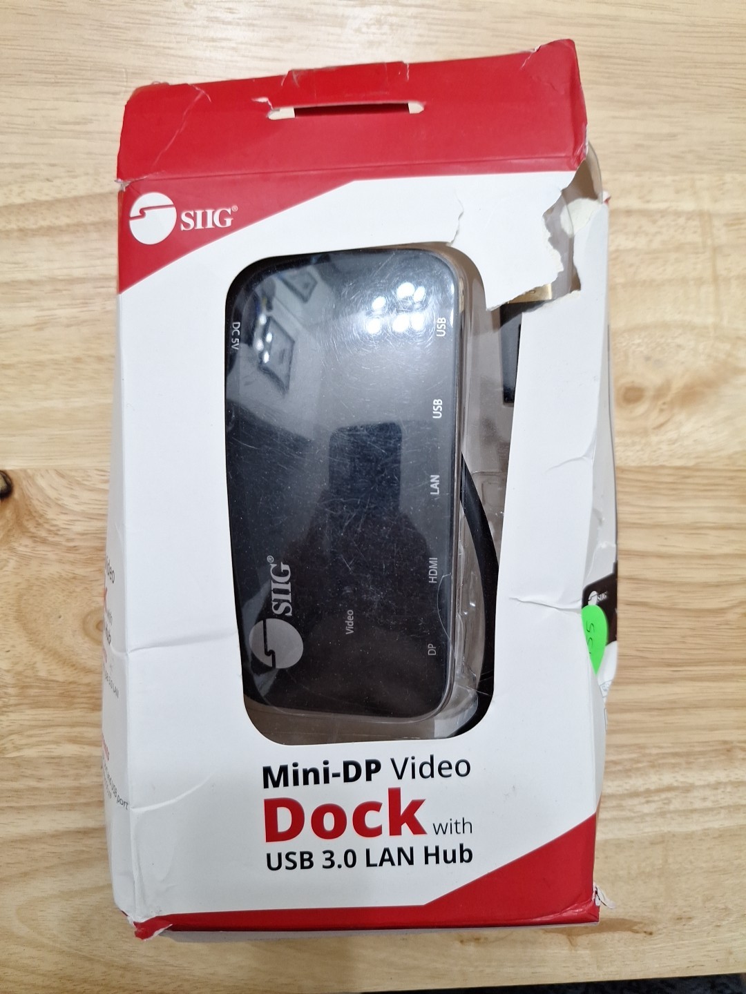 ⚡️SIIG Mini-DP Video Dock with USB 3.0 LAN Hub - Black🆕 Open Box🆕