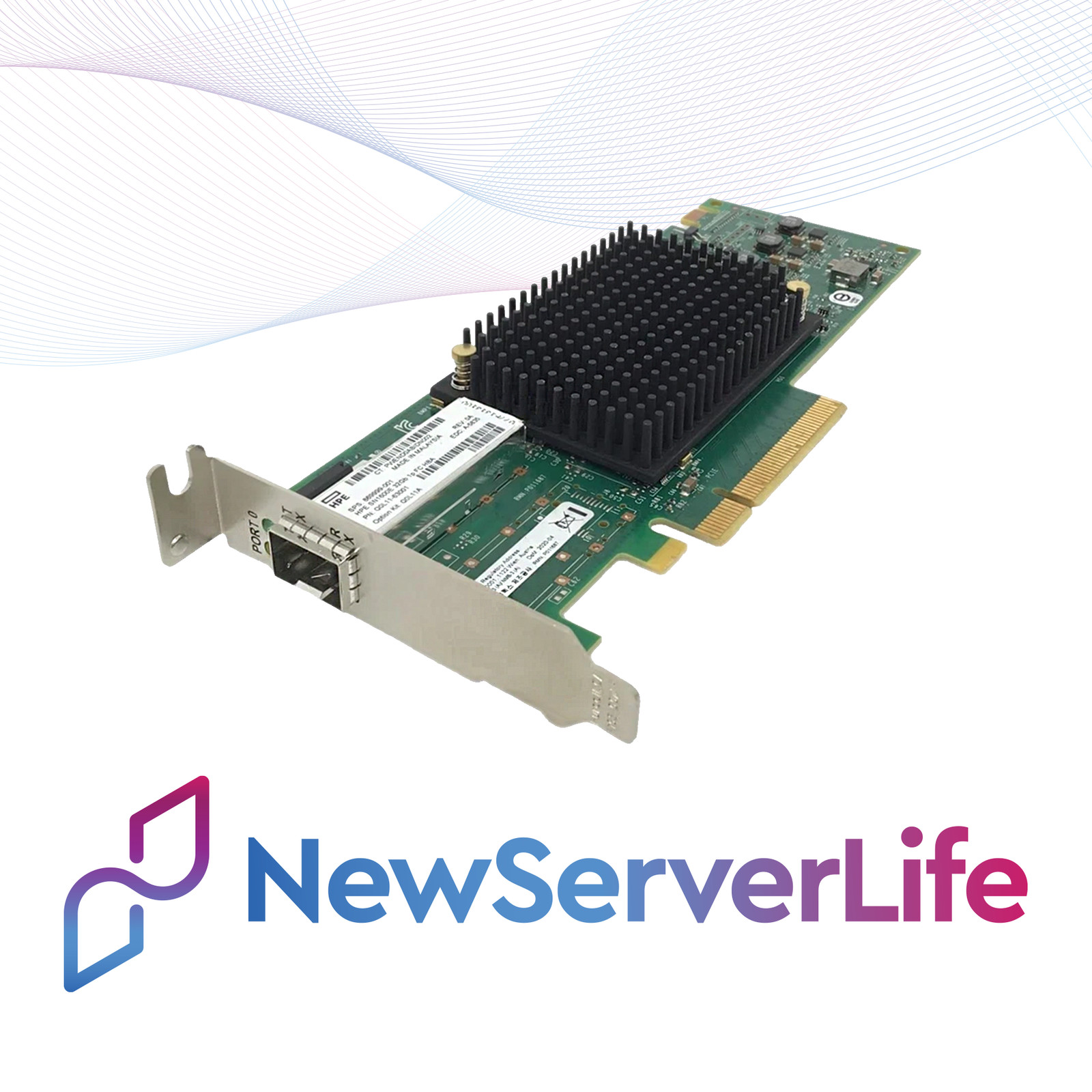 HPE HBA SN16000E 1x 32Gb FC Host Bus Adapter PCIe Low Profile 869999-001