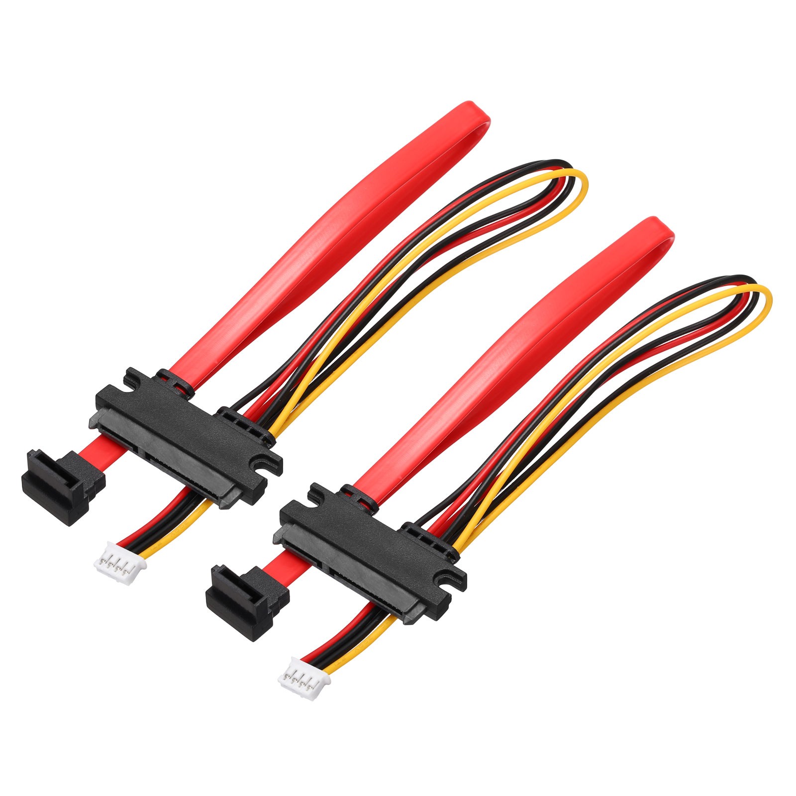 30cm PH2.0 4 Pin to SATA 7+15 Pin Power Cable, 2Pack 270 Degree SATA Right Angle