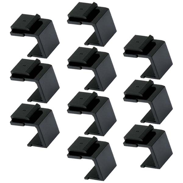 10 Pcs Blank Keystone Jack Snap-in Insert Filler For Wall Plate Faceplate Black