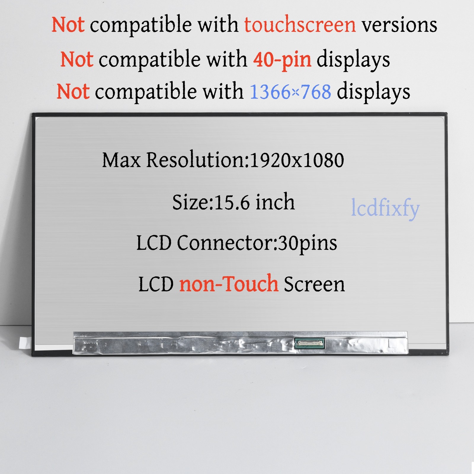For Innolux N156HCA-E5A REV.C1 C2 C3 C4 FHD 15.6" 30pin NON-TOUCH LCD Screen