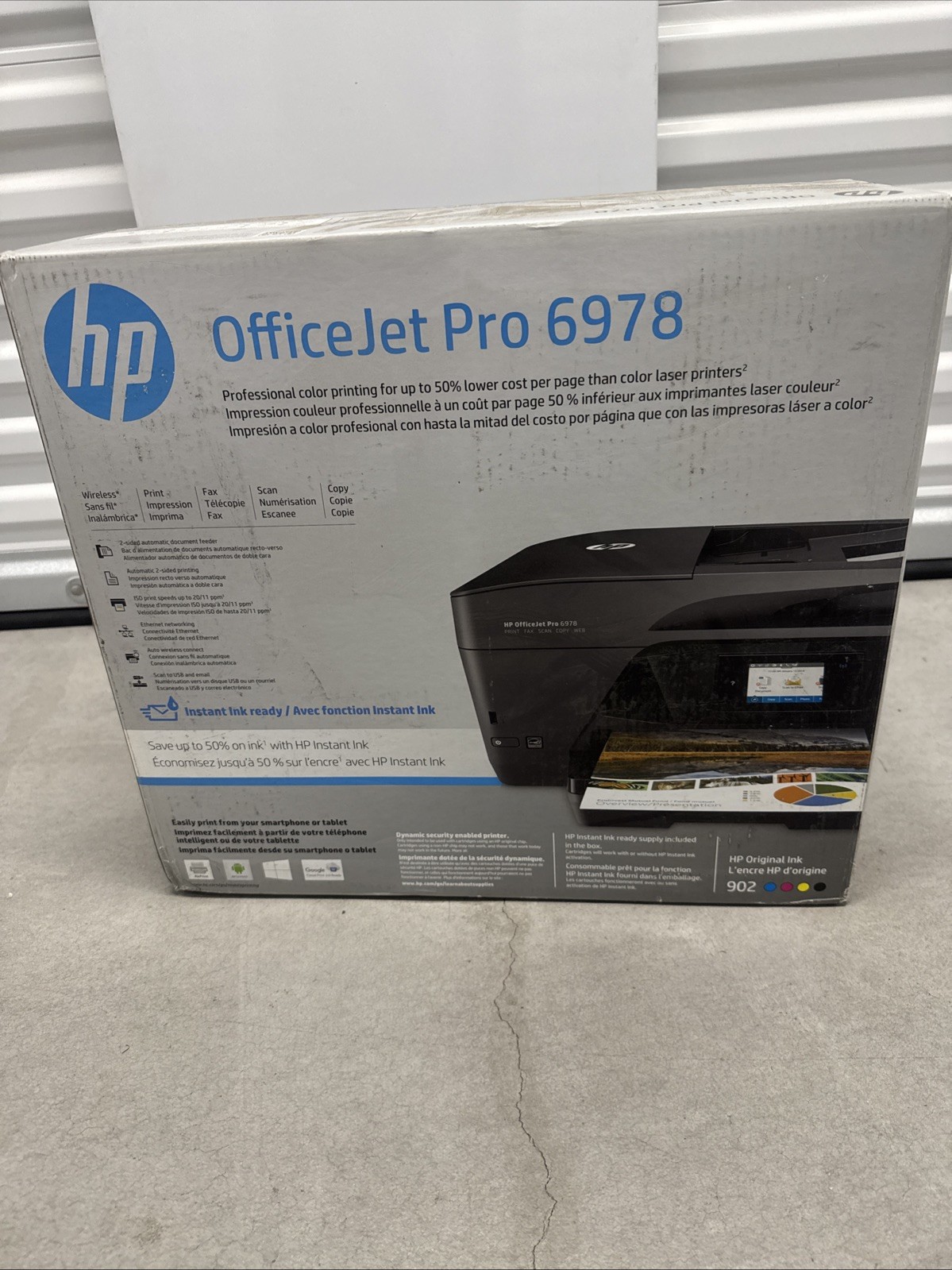 HP OfficeJet Pro 6978 Color Inkjet Wireless Printer Scan Copy Fax T0F29A New
