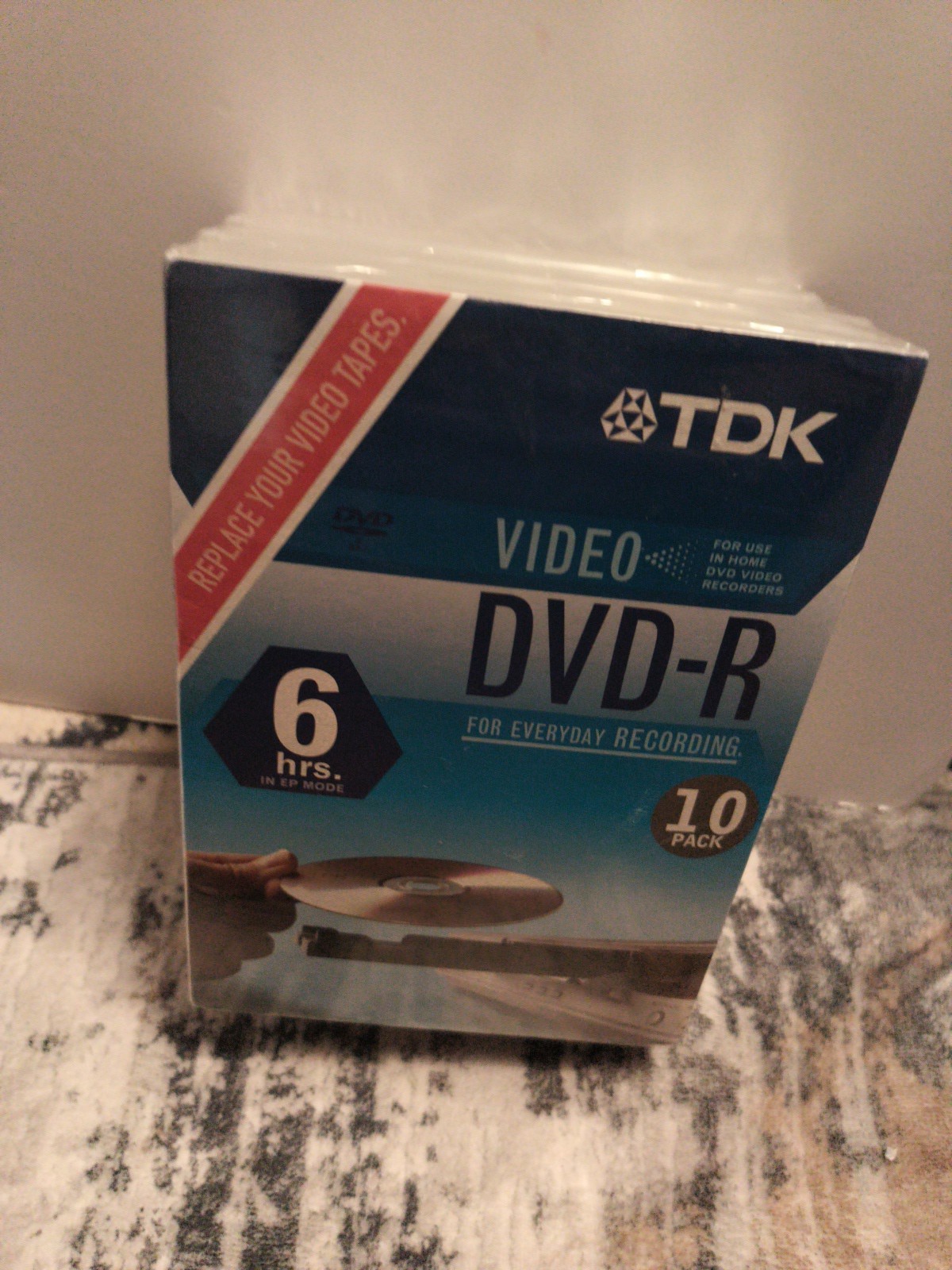 TDK DVD-R 10-Pack Video Recording Discs w/Clear Tall Cases - NEW IN BOX