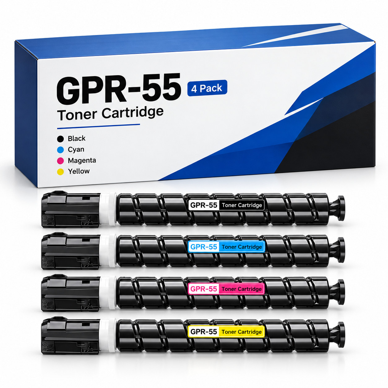GPR55 Toner 4PK BK/C/M/Y With Chip for imageRUNNER ADVANCE C5535i C5540i 4-Pack