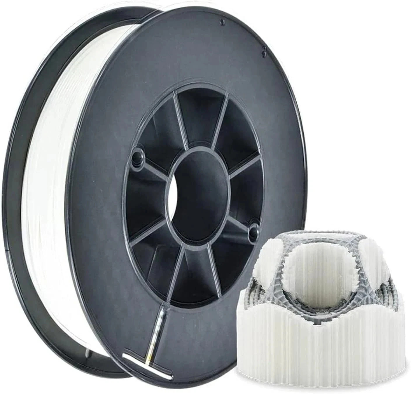 PVA Filament, Water Soluble Support 3D Printer Filament 1.75Mm 0.5KG Spool for 3
