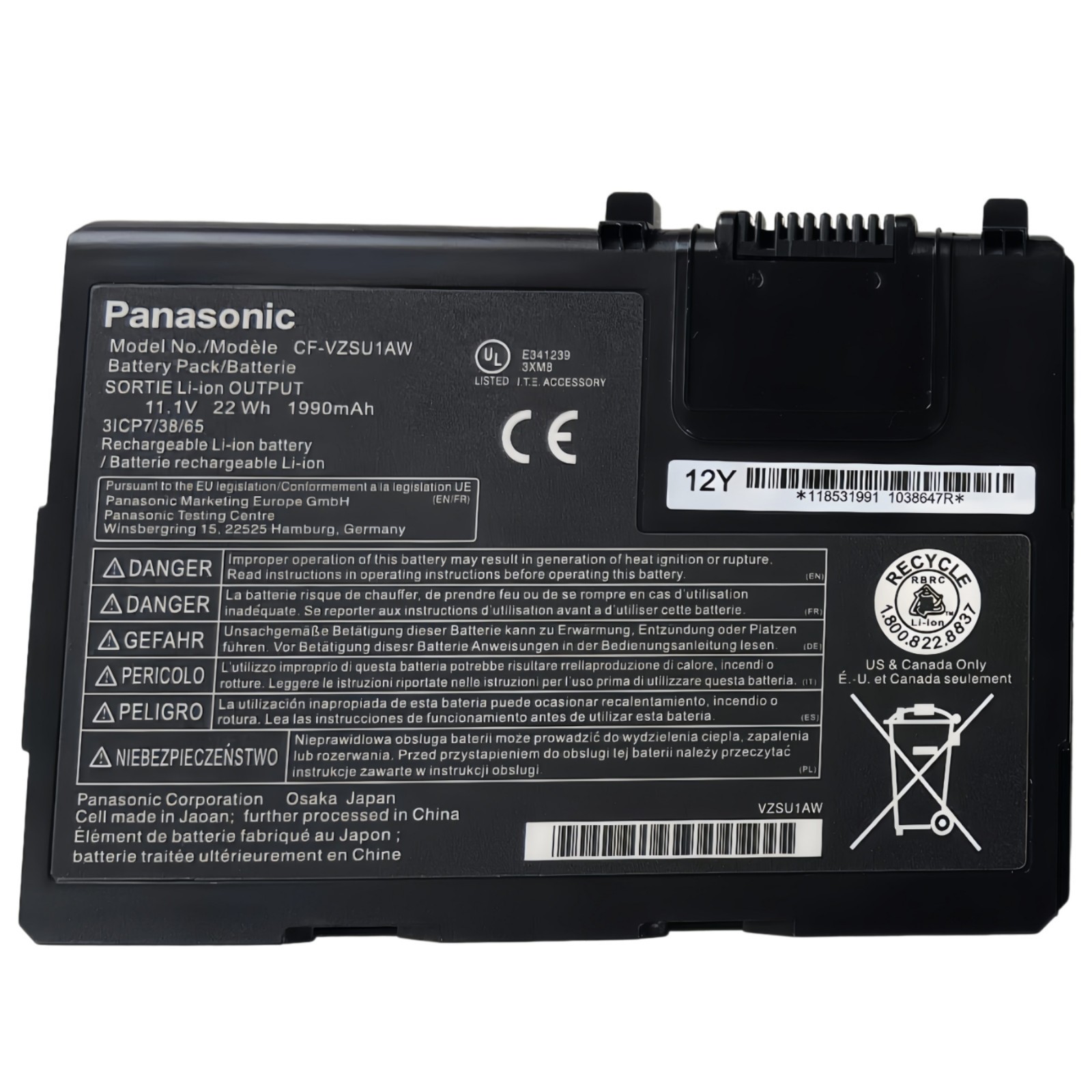 Genuine Cf-33 Battery For Panasonic Toughbook CF-VZSU1AW CF-VZSU1AR CF-33MK OEM