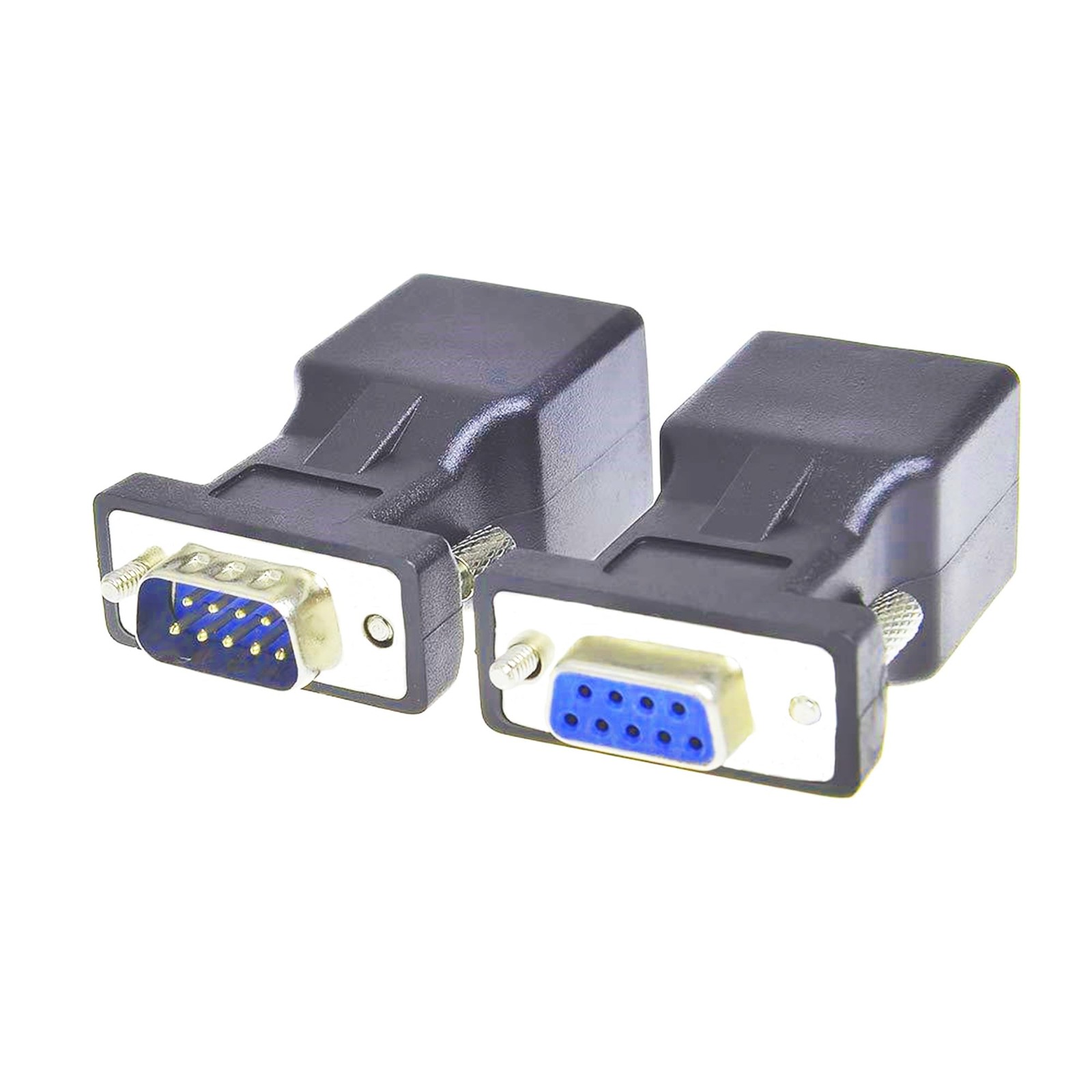 RS232 DB9 to RJ45 Serial Adapter DB9Male to RJ45Female Serial2pcs