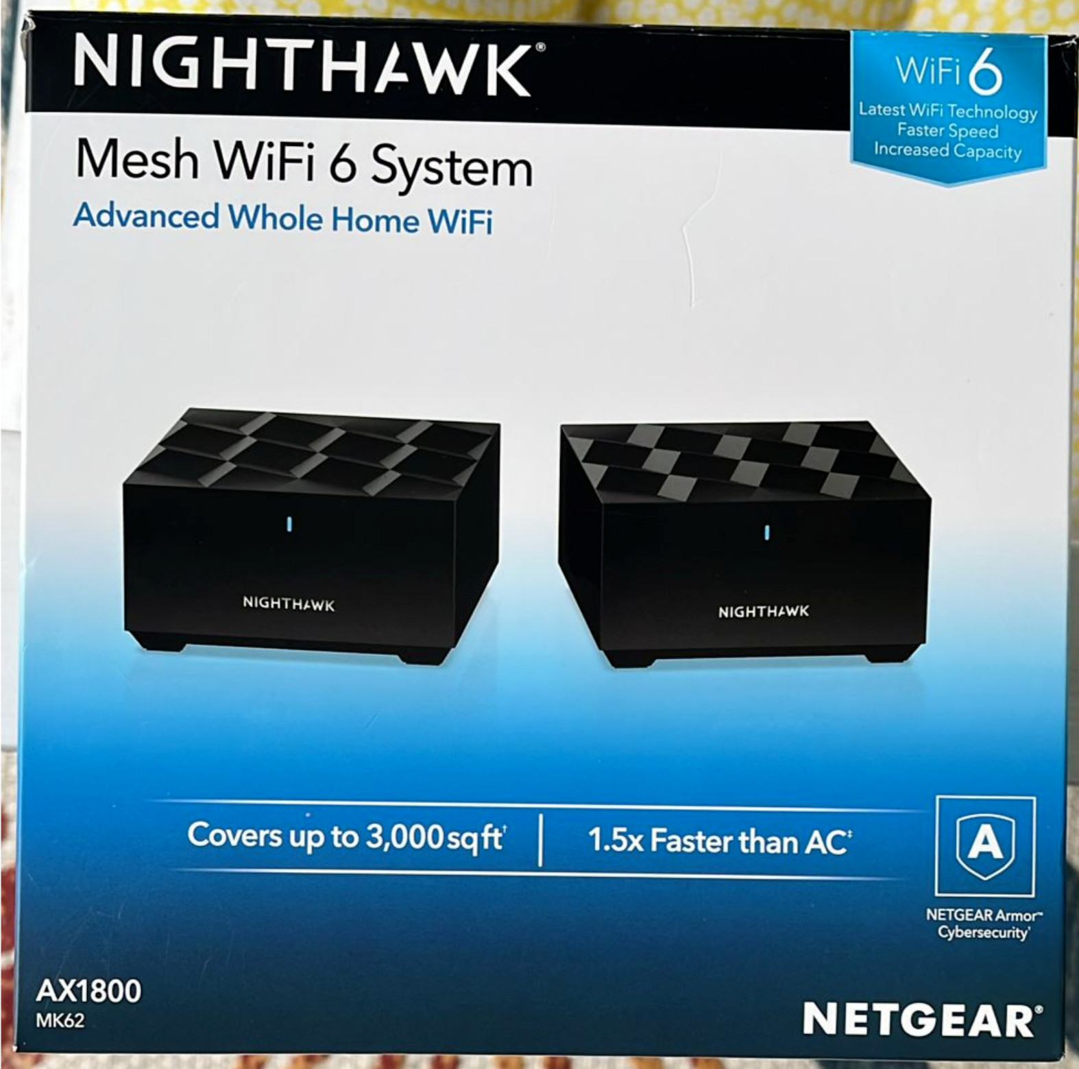 NETGEAR Nighthawk Advanced Whole Home Mesh WiFi 6 System AX1800