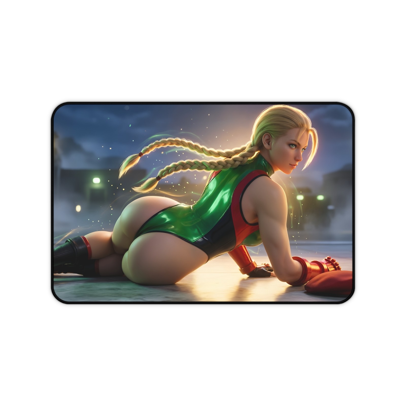 Cammy White Desk Mat, Street Fighter Computer Desk Pad, Gamer Gift