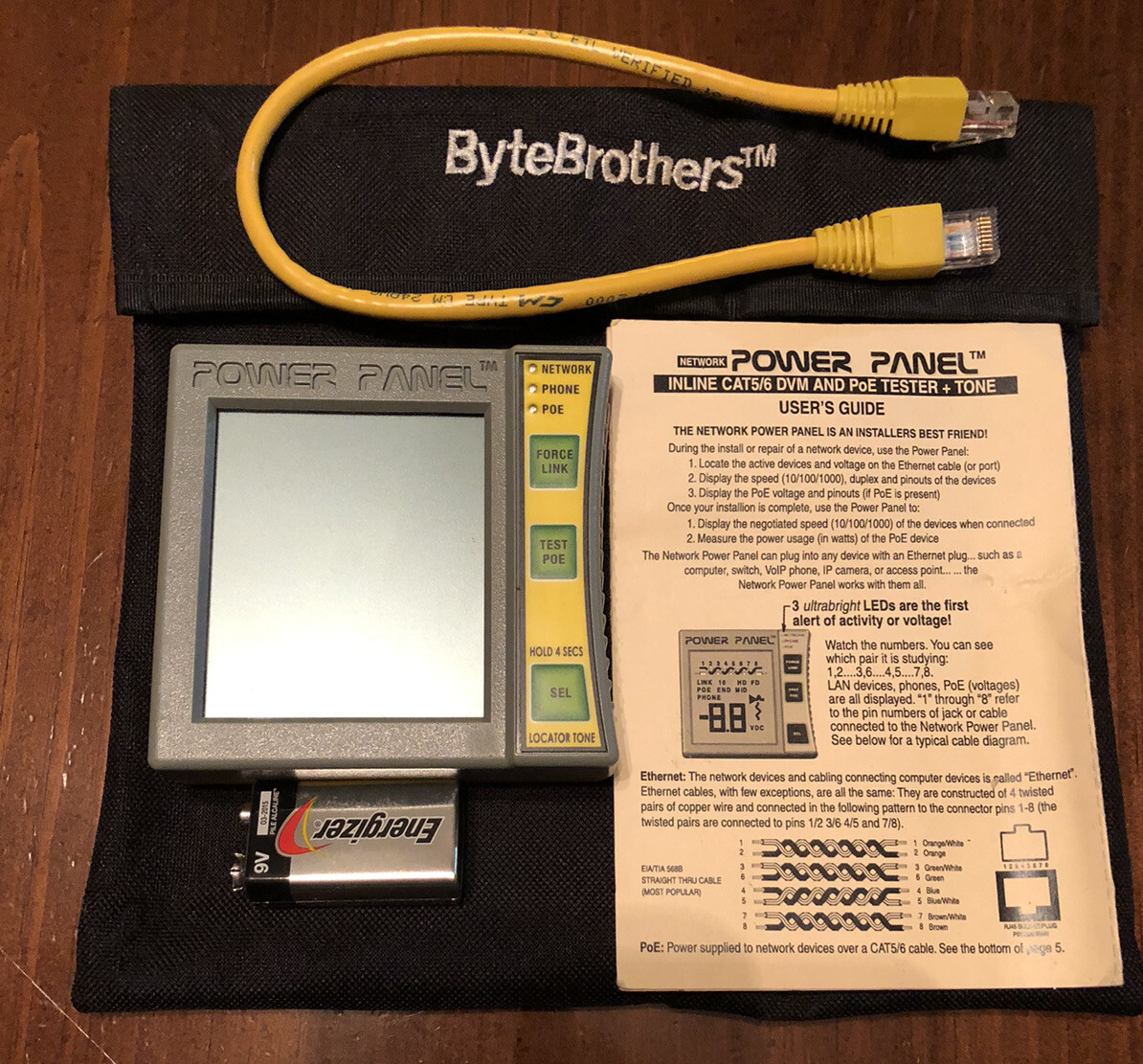 Power Panel POE1000IL CAT5/6 and Network/POE Tester by ByteBrothers