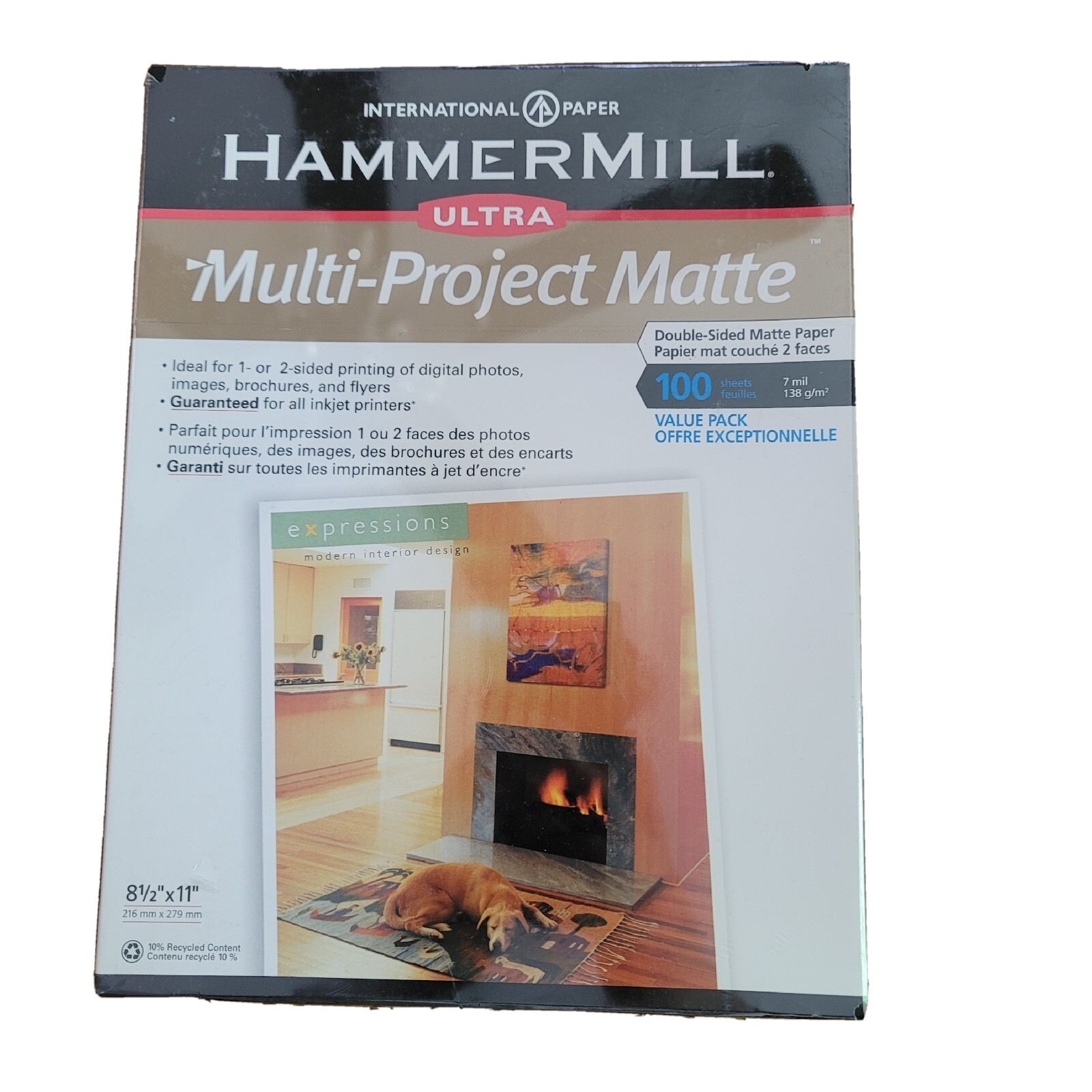 Hammer Mill Ultra Multi-Project Matte Double Sided Paper 8.5" x 11" 100 Sheets G