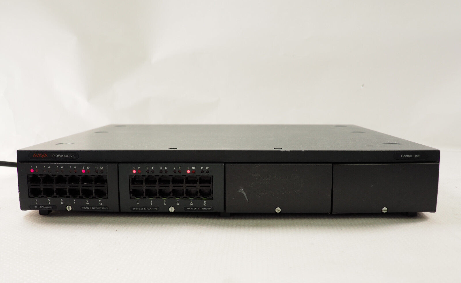 AVAYA IP Office 500 V2 PCS13 700476005 Control Unit w/ 700504556 700431778 Mod