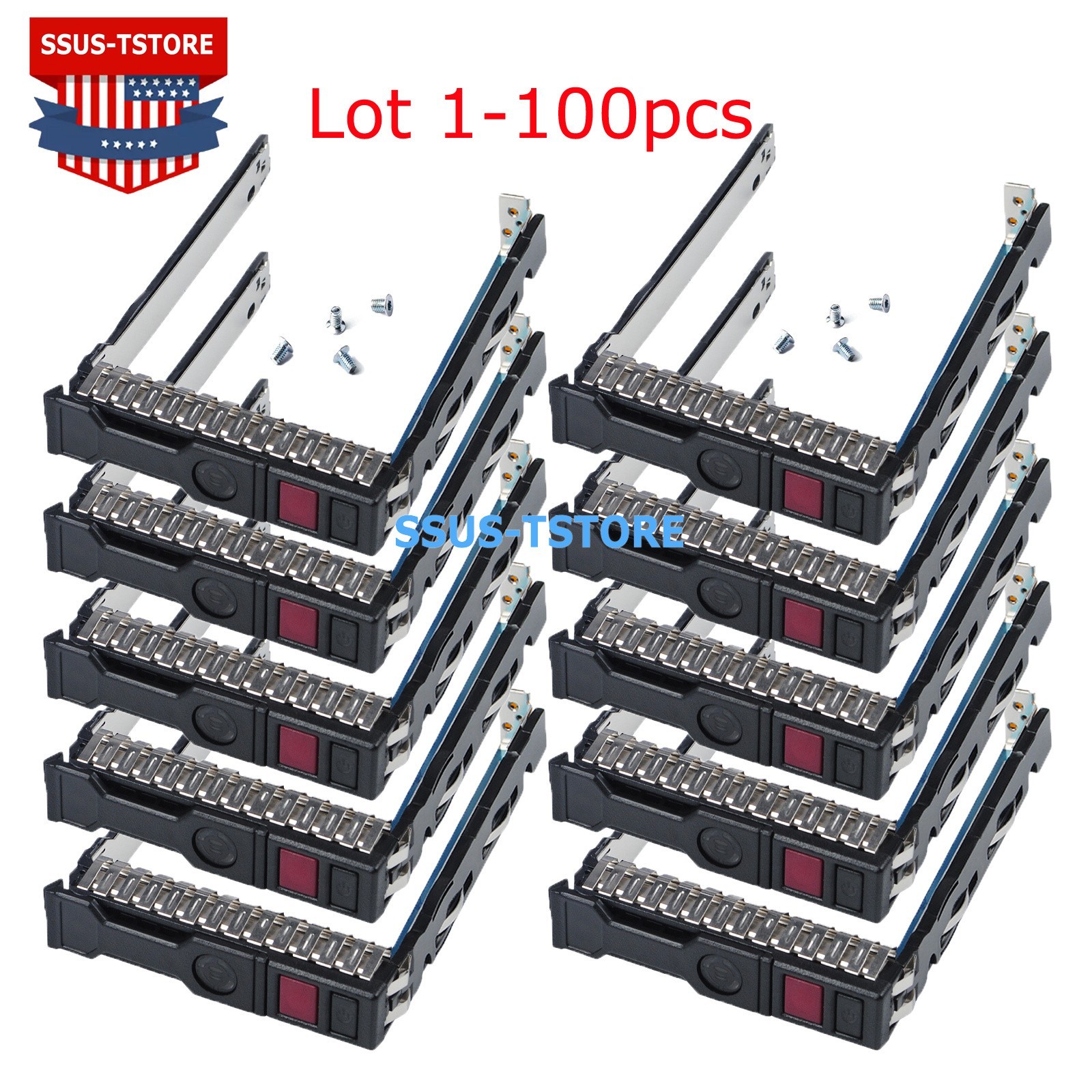 Lot 2.5" NVME Hard Drive Caddy Tray For HP Gen10 DL380 DL360 ML350 727695-001