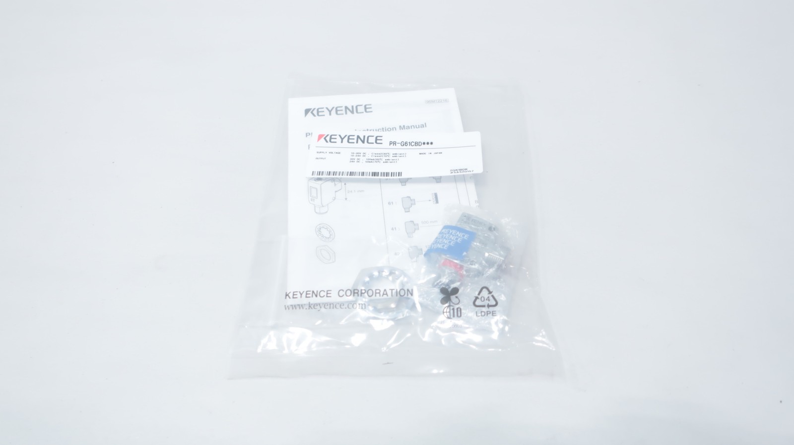 Keyence PR-G61CBD Retro-reflective Photoelectric Sensor 10-30v-dc