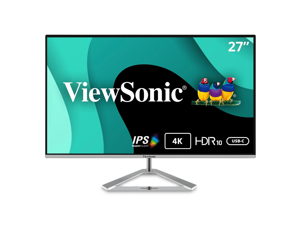 ViewSonic VX2776-4K-MHDU 27 Inch 4K IPS Monitor with Ultra HD resolution, 2 Way