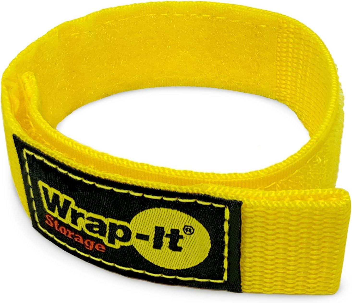 Quick-Straps by Wrap-It Storage - 12" (12 Pack) Yellow - Extension Cord Holder f