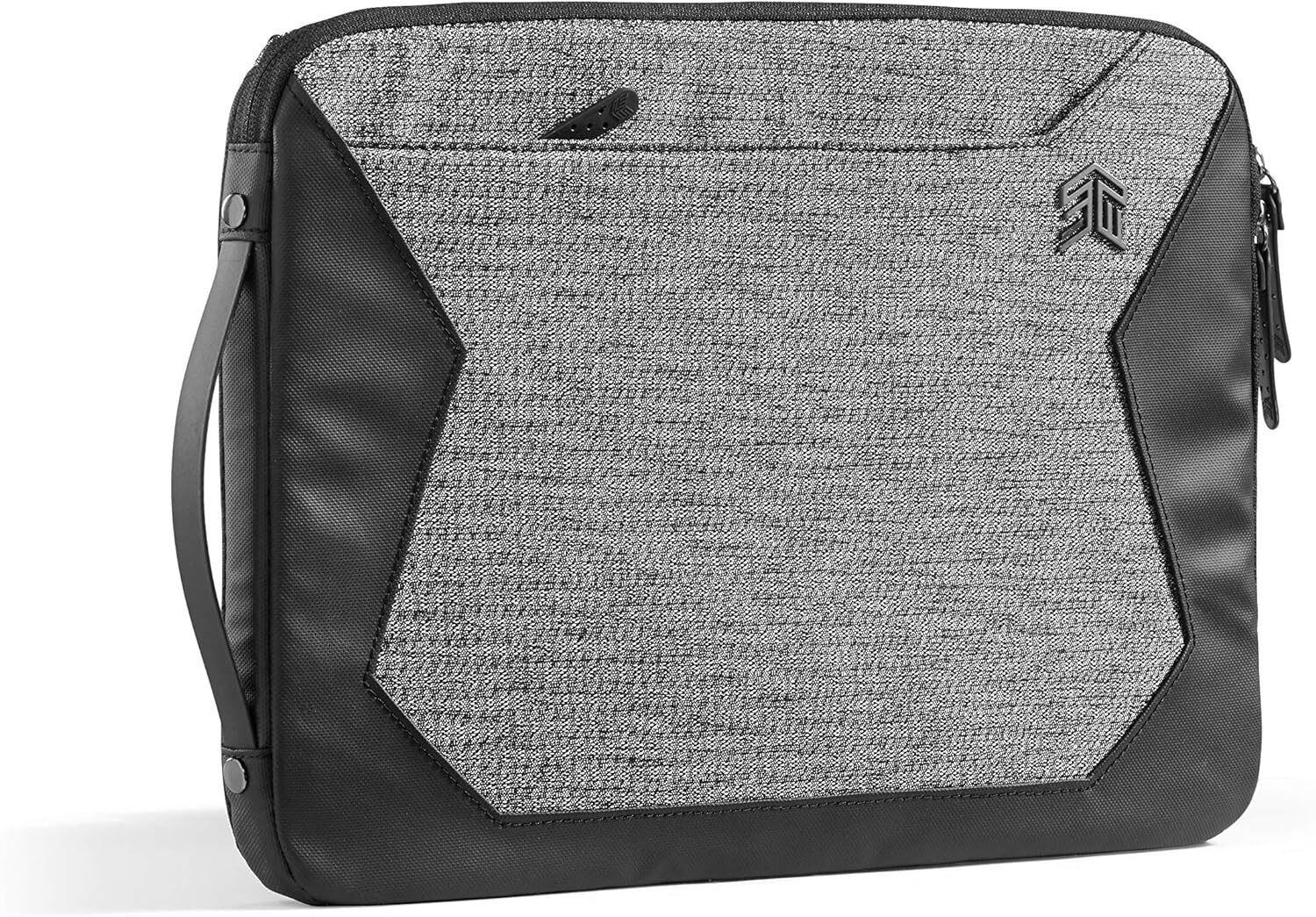 STM Myth Fleece-Lined Laptop Sleeve with Removable 15-Inch, Granite Black 