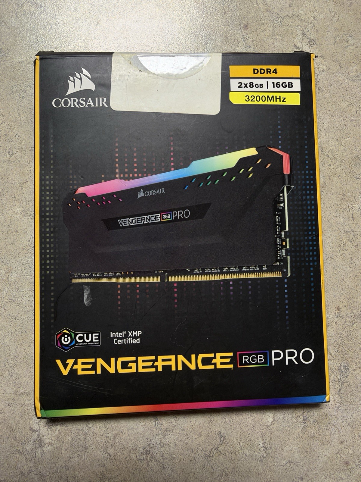 Corsair Vengeance RGB Pro 16GB 2x8GB DDR4 3200MHz C16 Desktop RAM Black
