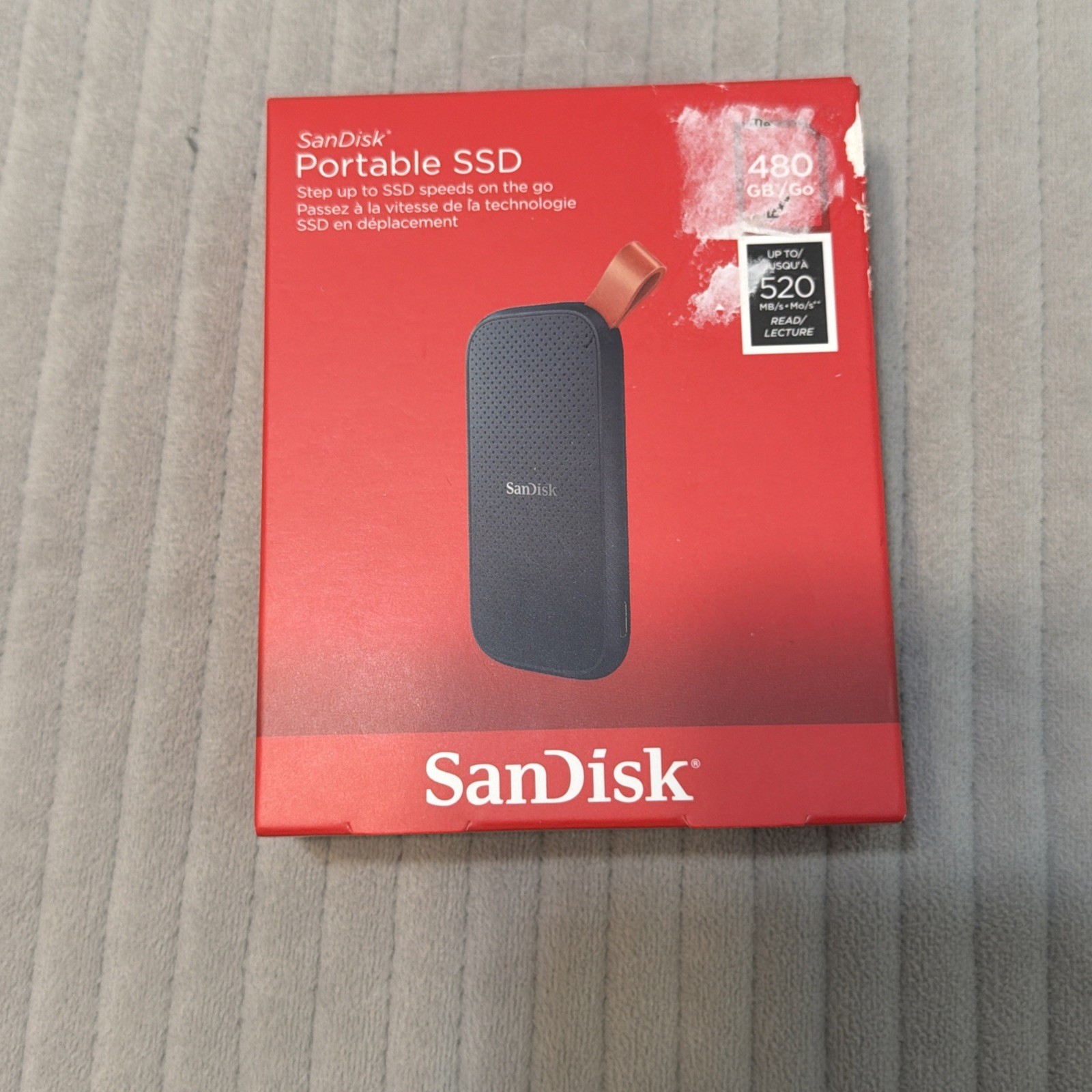 Sandisk 480 GB Portable SSD External Drive - 520MB/s / 500MB/s