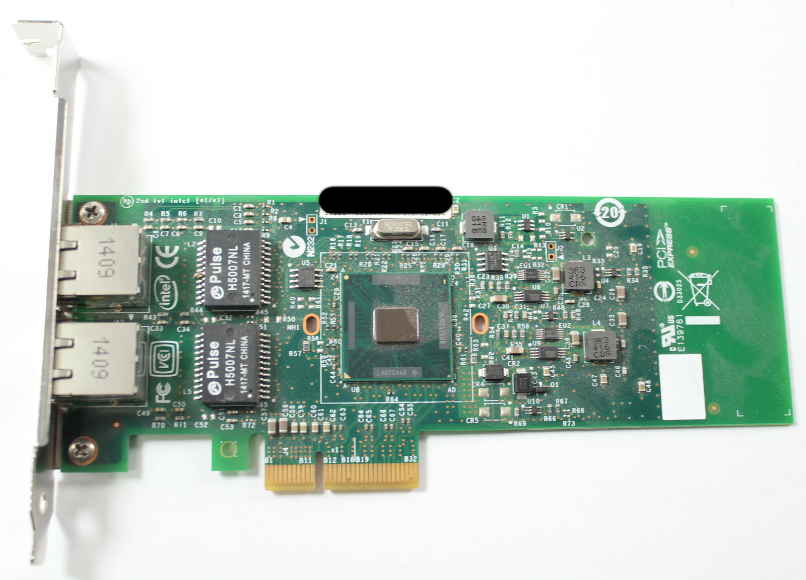 Dell Dual Port Gigabit Server Adapter Ethernet PCIe Network Interface Card 1P8D1
