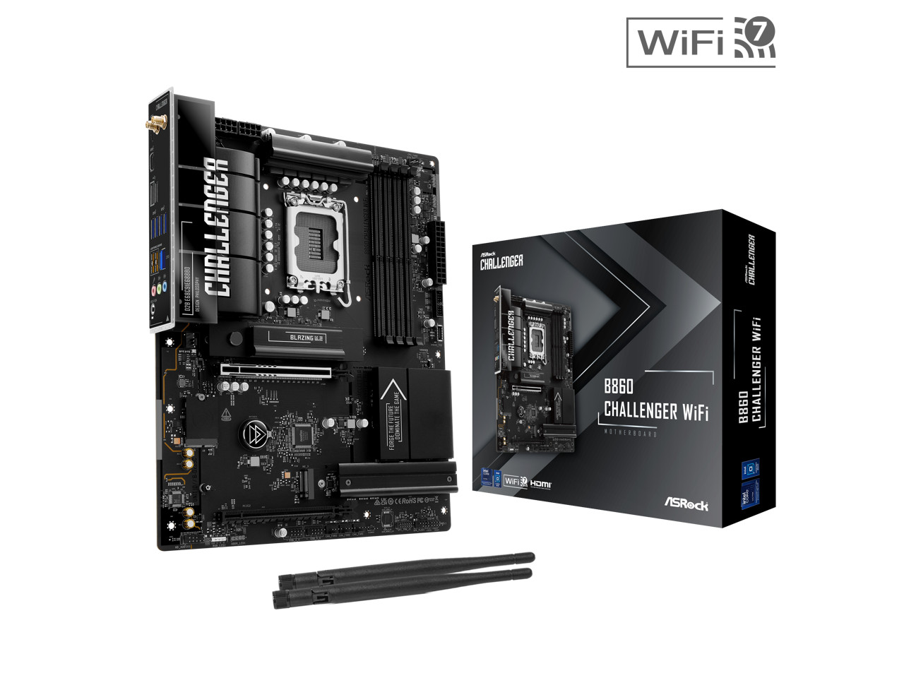 ASRock B860 Challenger WiFi LGA 1851 Intel B860 ATX Motherboard