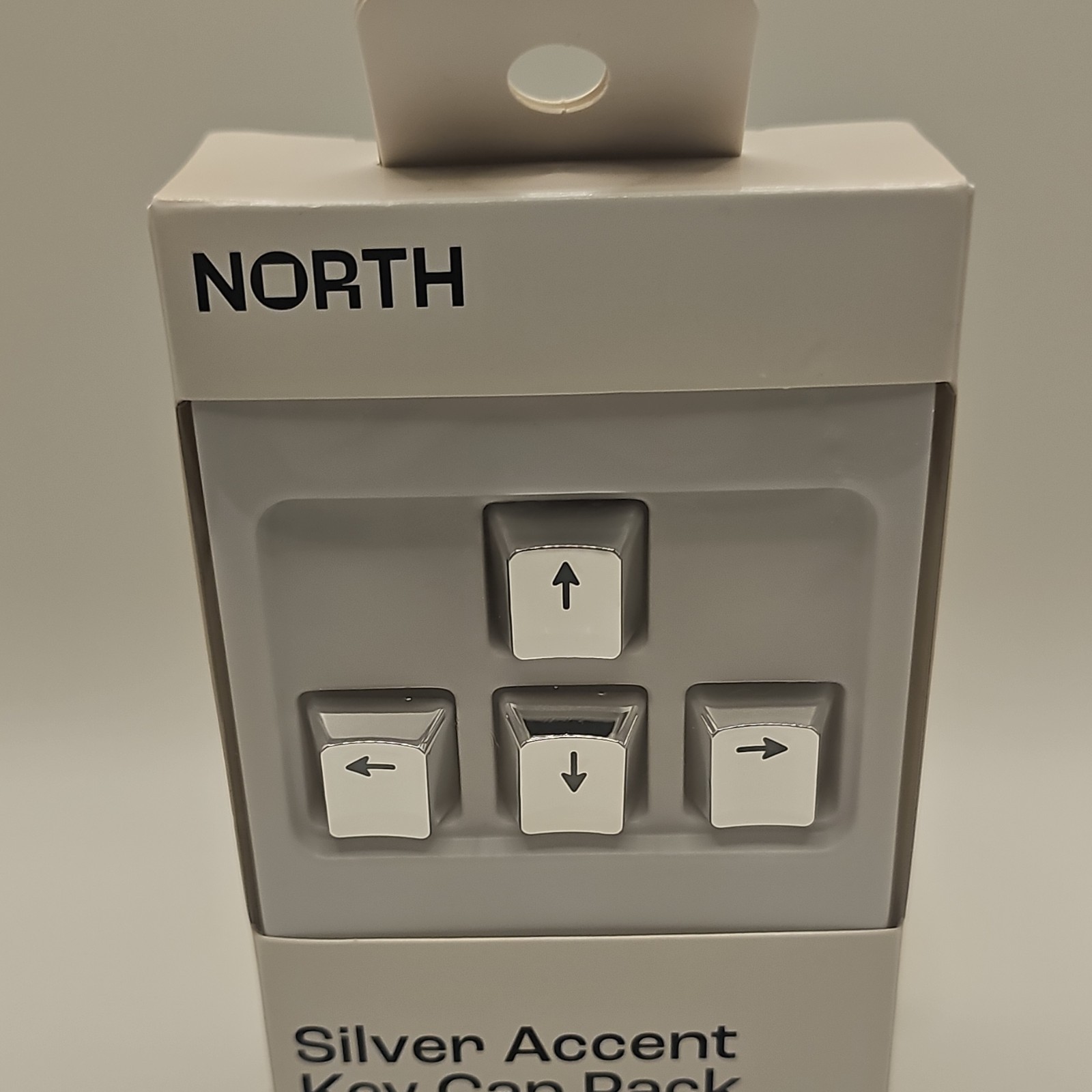 North Silver Accent Key Cap Pack Arrow Keys Spacebar for Mechanical Keyboards