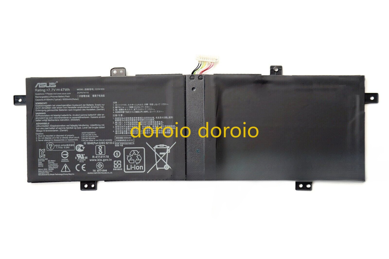 New C21N1833 Battery for Asus ZenBook UX431FL S4500F V431FL UM431 U4500