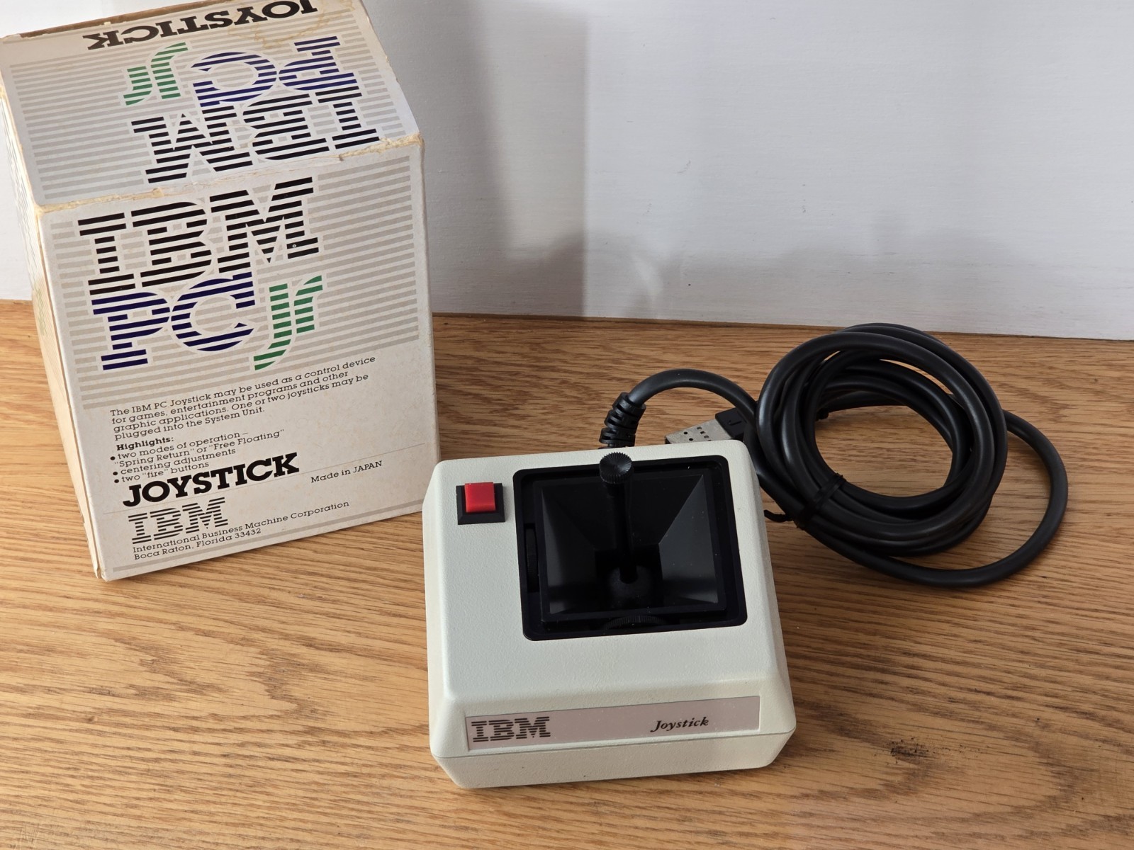 IBM PC jr Joystick Computer Controller Gaming Vintage PCjr 1980s | Open Box
