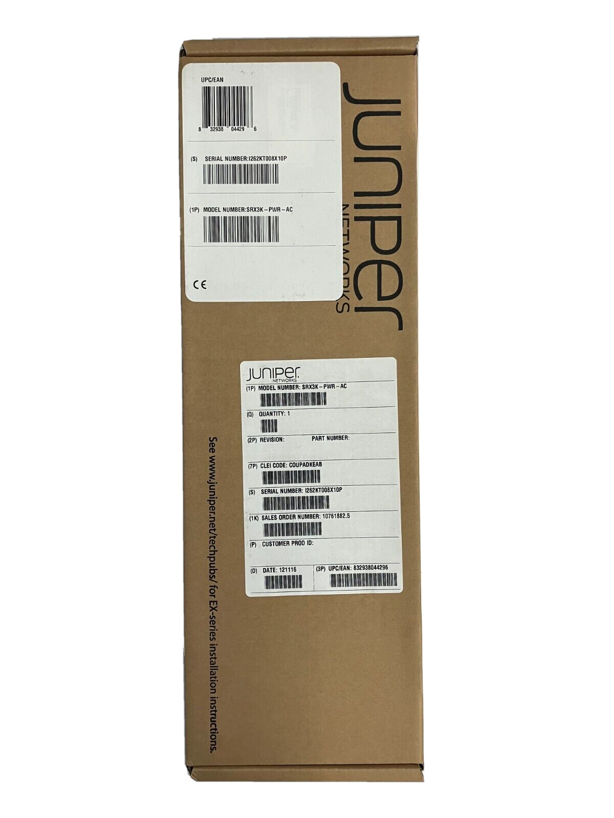 JUNIPER SRX3K-PWR-AC POWER MODULE