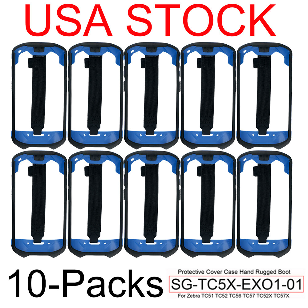 10-Packs Blue Protect Cover Rugged Boot For Zebra TC51 TC510K TC52 TC56 TC57 US