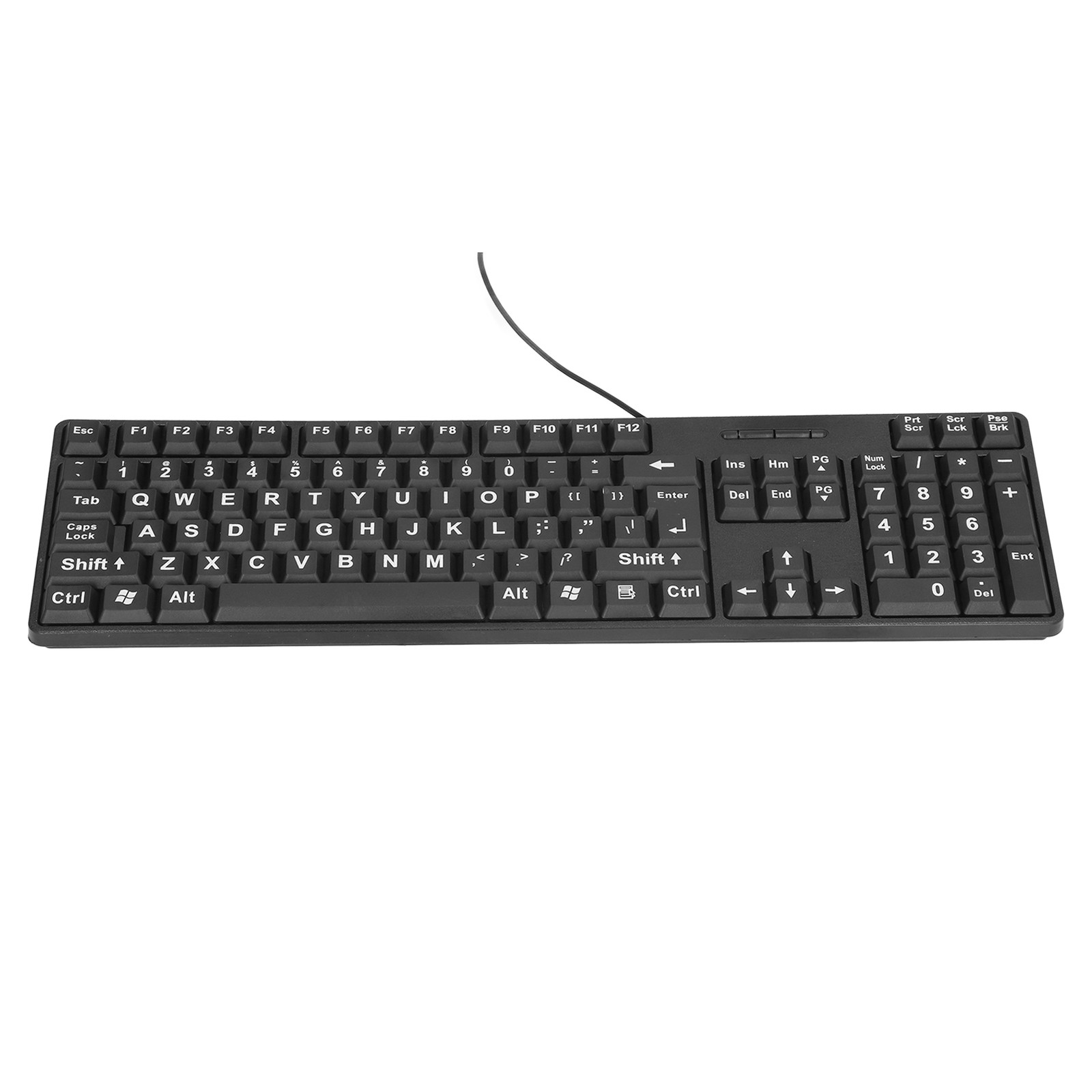 Wired Large Print Keyboard For Elderly 104 Keys Large Character Plug And Pl FCNR