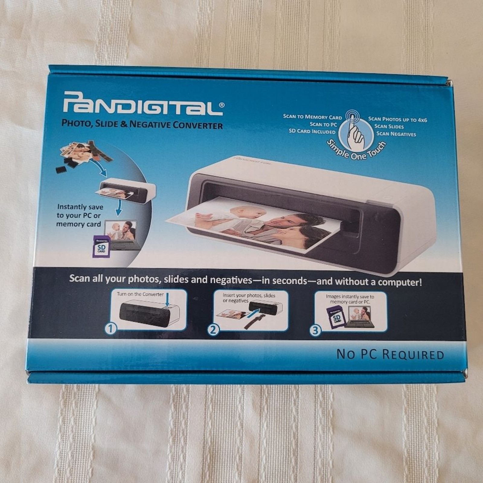 Pandigital Photo Slide & Negative Converter, No PC Required, EUC