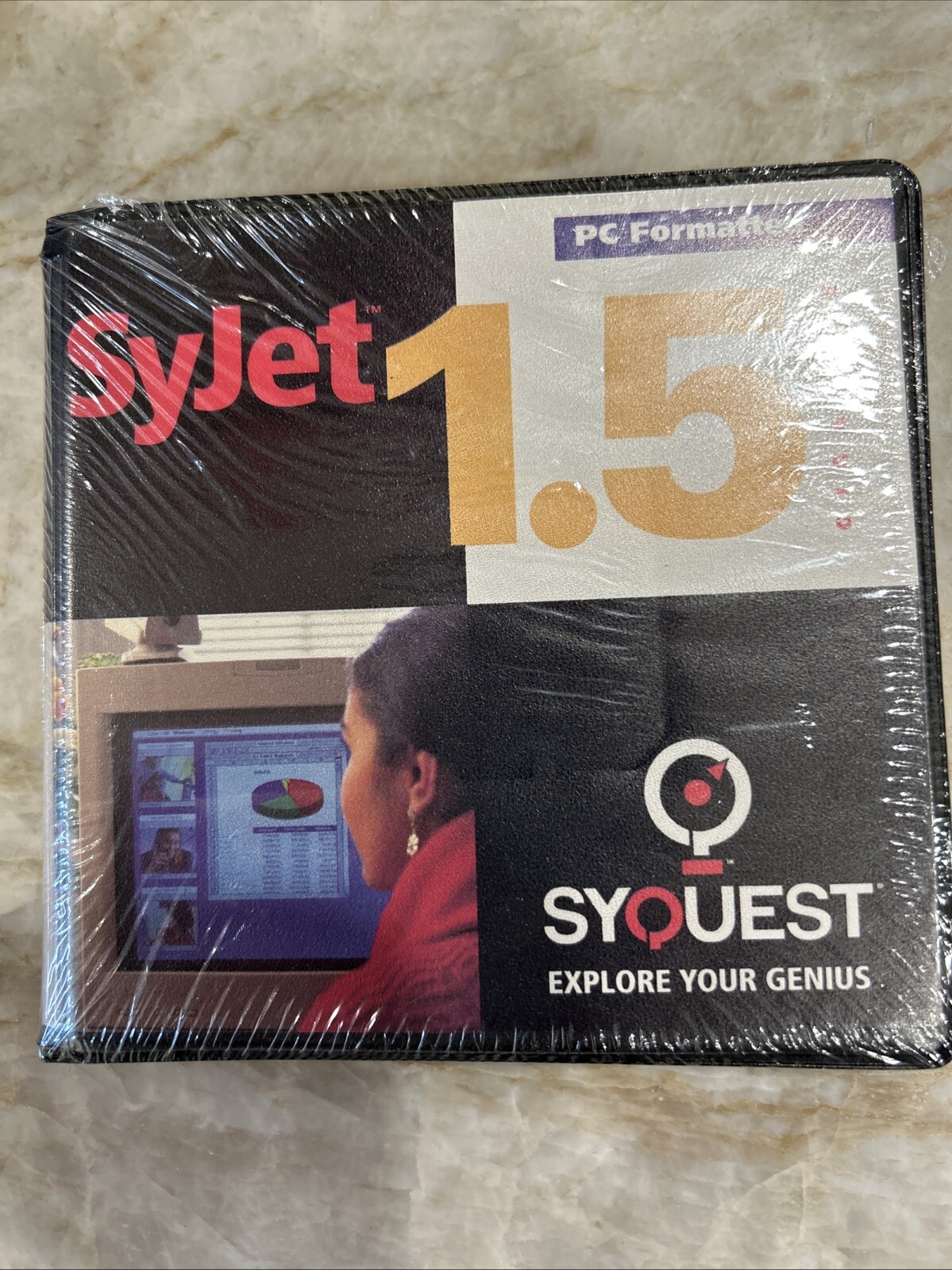 Syquest SyJet 1.5 Gigabyte PC Formatted Cartridge Plus 1.5gb Media Storage Disc