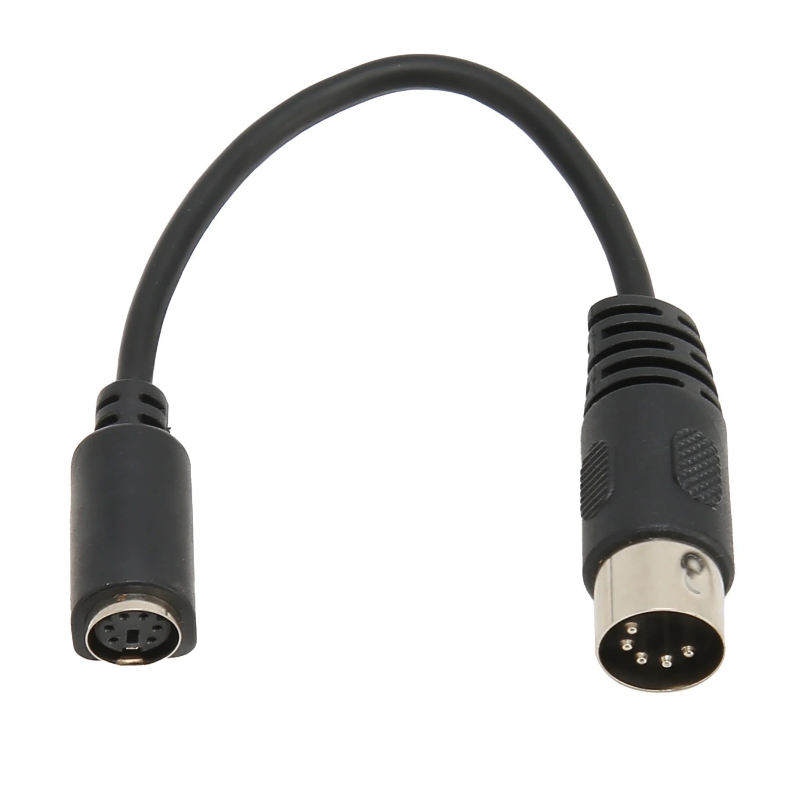 5Pin Mini-DIN (PS2) Male To DIN 6Pin Female Adapter Cord Cable Mouse Keyboard