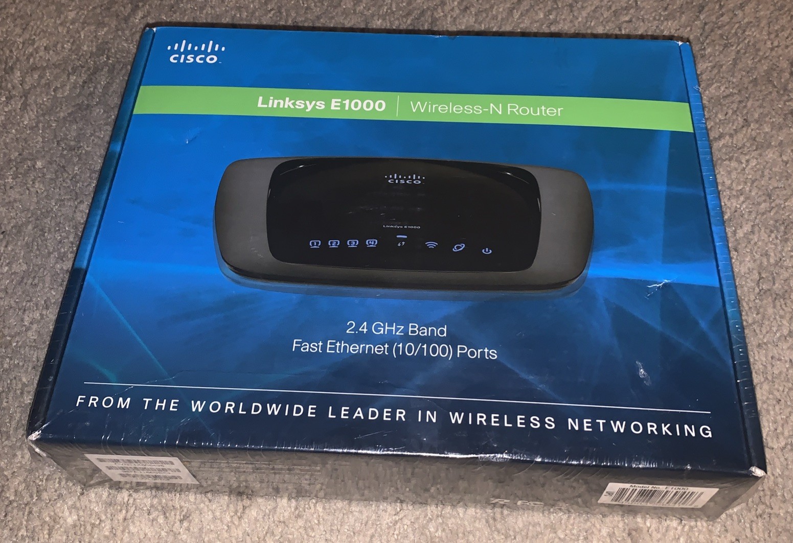 Linksys E1000  4-Port 10/100 Wireless N Router Fast Ethernet 2.4 GHz NEW