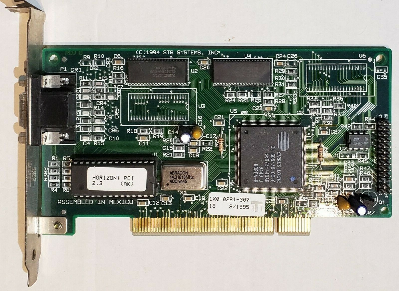 STB Horizon+ 1MB PCI VGA Video Accelerator, V2.3, 1X0-0281-307, Refurbished