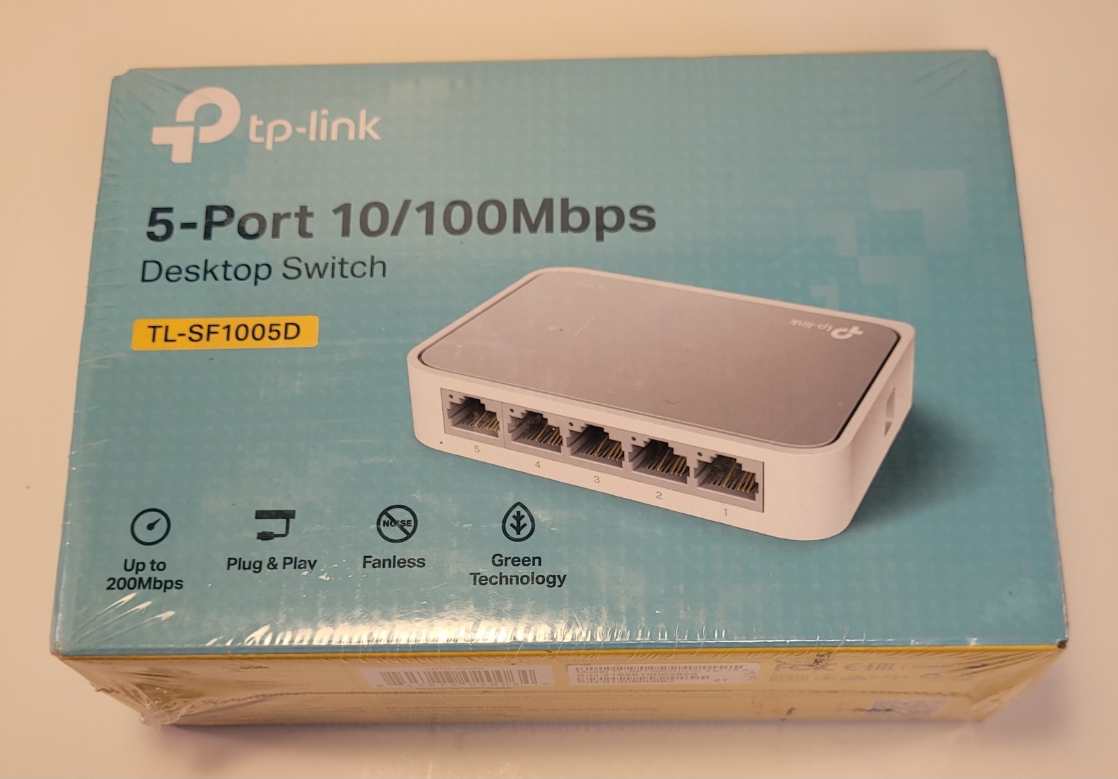 NEW SEALED TP-Link TL-SF1005D 5-Port 10/100Mbps Fast Ethernet Desktop Switch