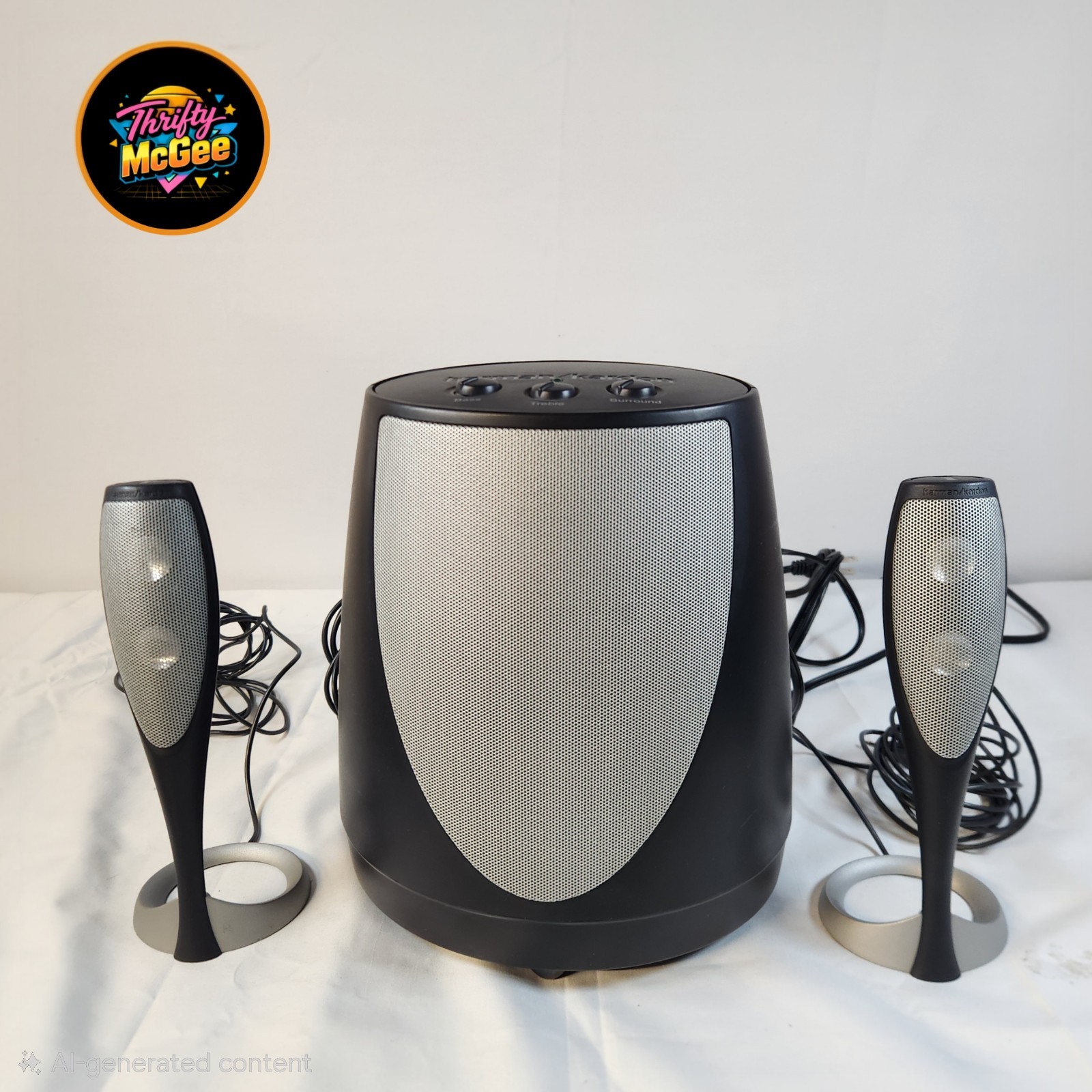 Harman Kardon HK695-01 Computer Audio System- Subwoofer 2 Speakers