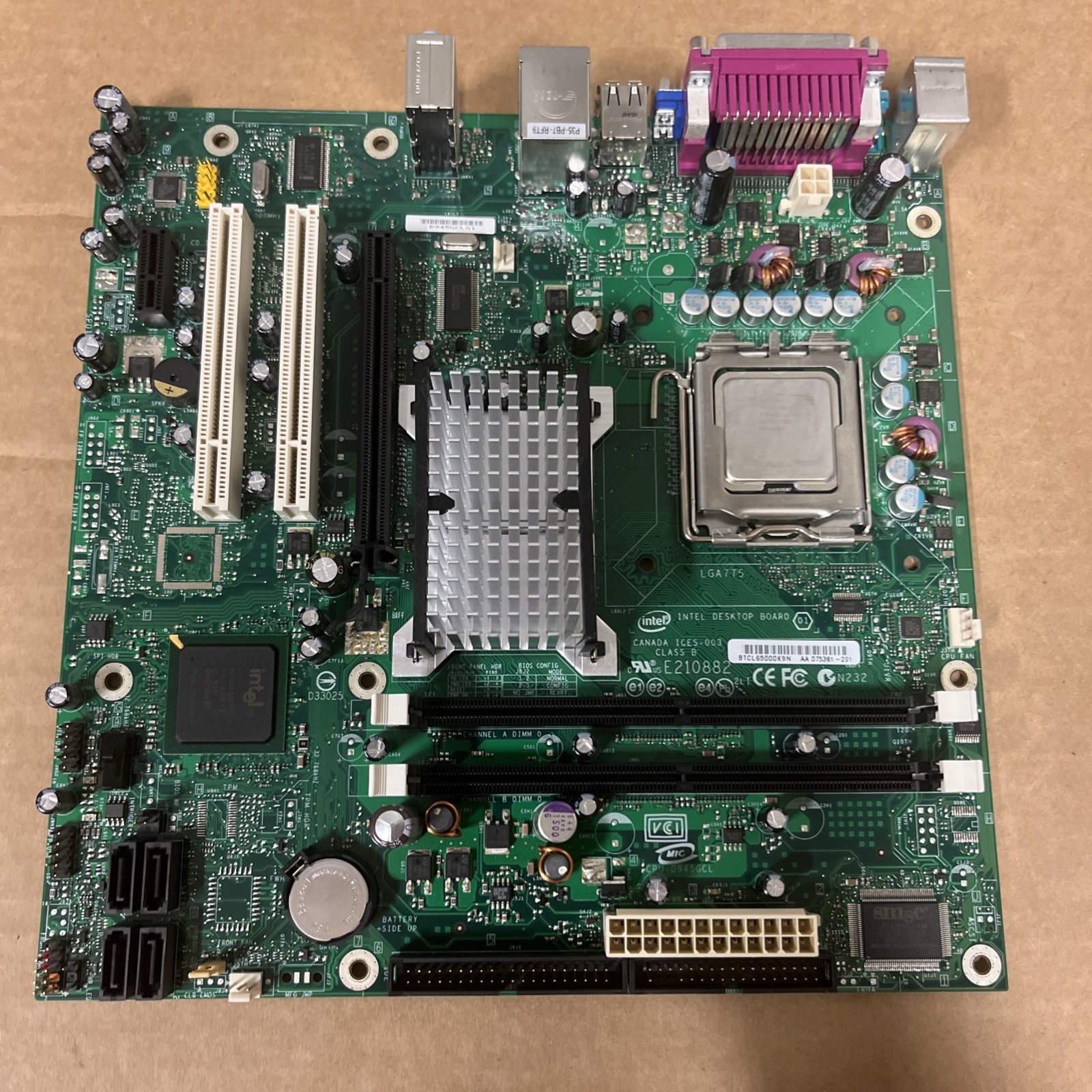 COMBO: Intel D945GCLG1 Desktop Motherboard for Gateway GM5640E + P4 SL7PU CPU