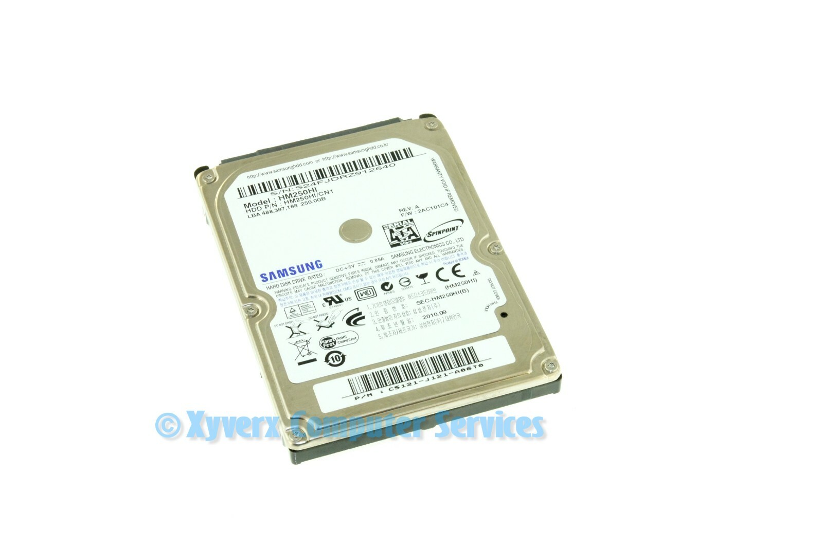 HM250HI GENUINE SAMSUNG LAPTOP HARD DRIVE 250GB 2AC101C4 SATA (GRD A)(CA27)