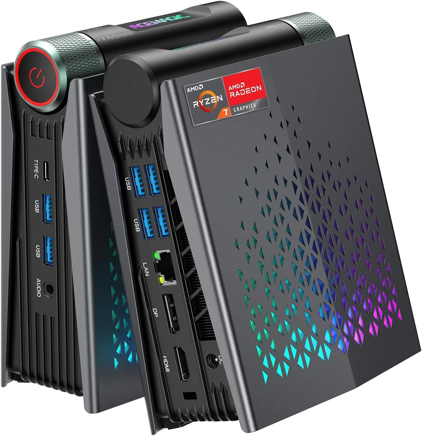 ACEMAGIC MINI PC AMD Ryzen 7 H255 16GB RAM LPDDR5 512GB SSD Windows 11 Pro