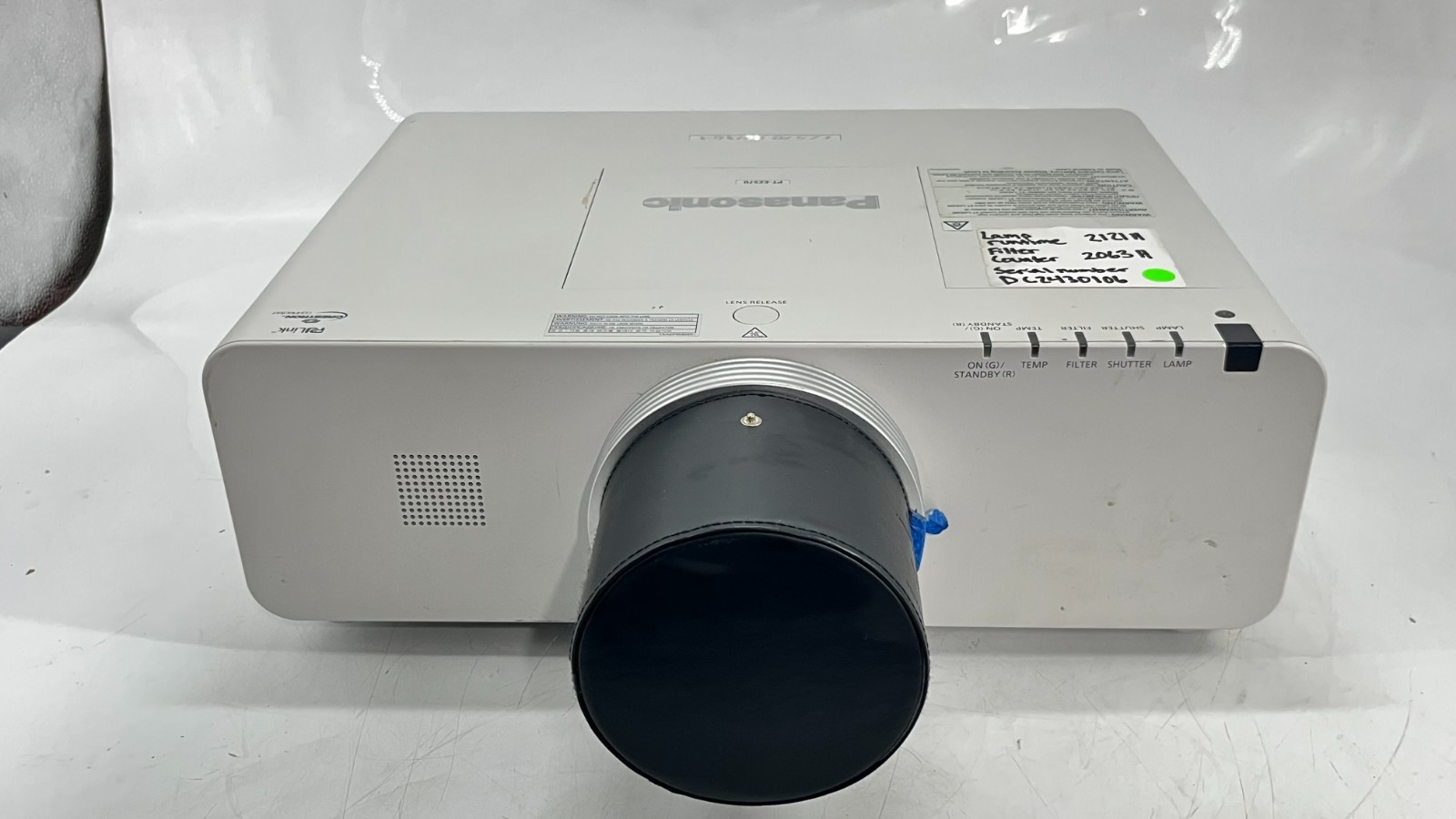 Panasonic PT-EZ570U LCD Projector White 2121HR