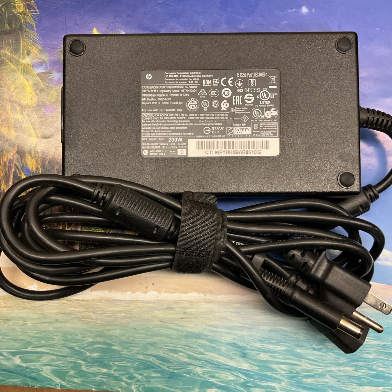 HP 200W 19.5V 7.4mm AC Adapter Charger FOR Elitebook Touchsmart Zbook Series
