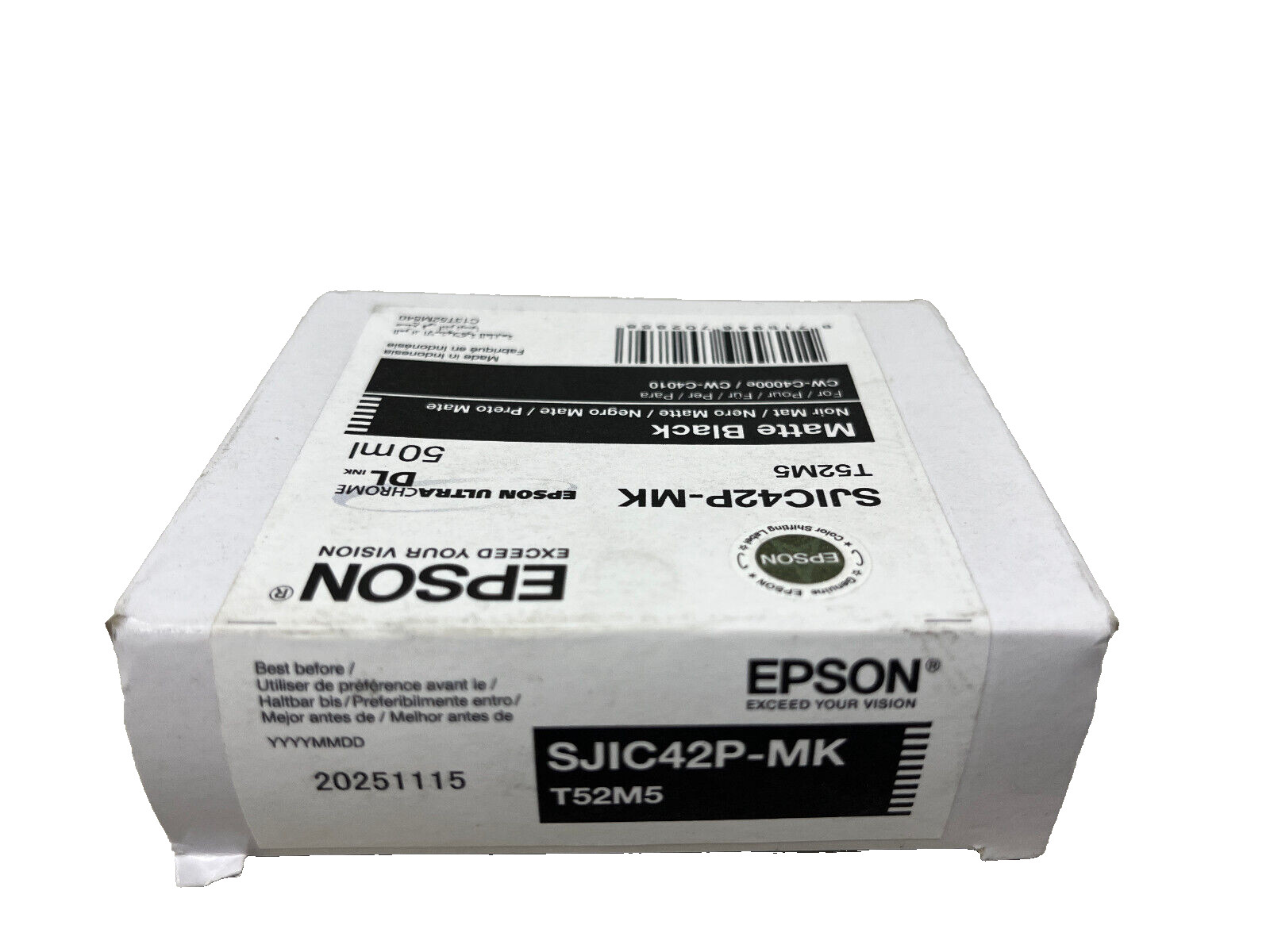Epson C13T52M540 Sjic42P-Mk Original Black Matte Cartridge Cw-C4000E/Cw-C4010