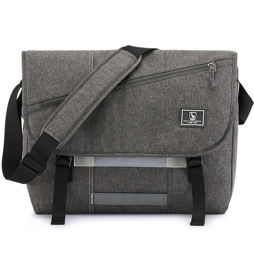 OIWAS Messenger Bag for Women - Canvas 15.6 Inch Laptop Satchel Computer Briefca