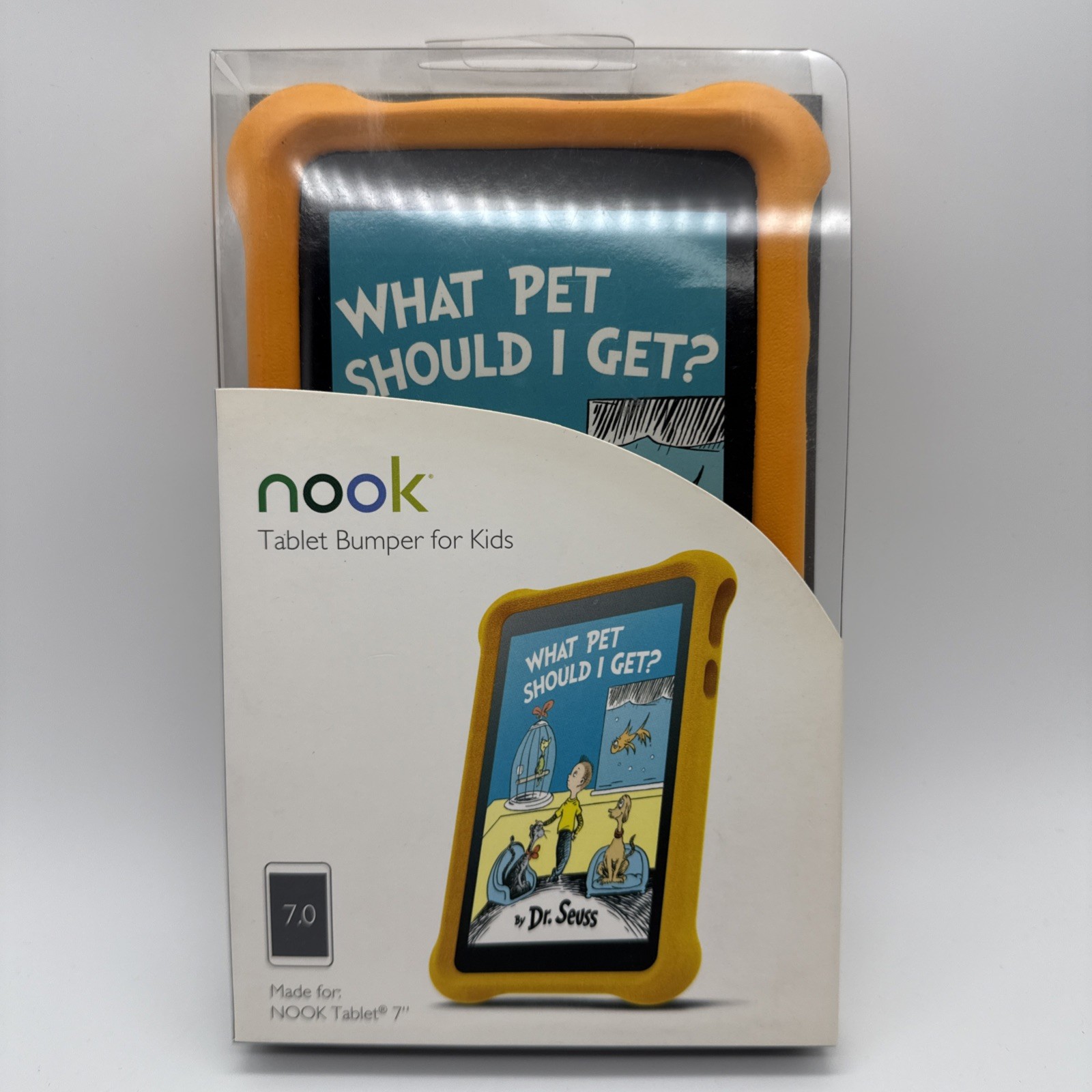 Nook Tablet 7" Citrus Micro Foam Tablet Bumper For Kids NEW